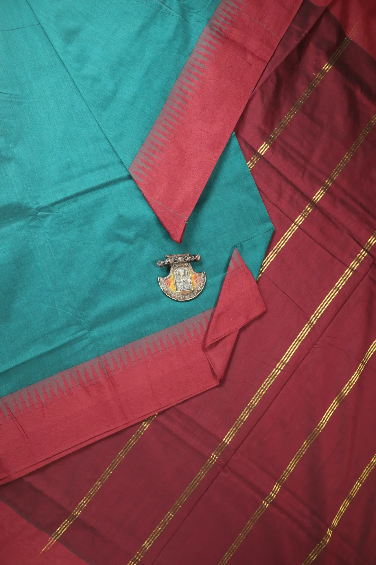 dark-green-oosi-gopuram-kalyani-cotton-kc000327-a