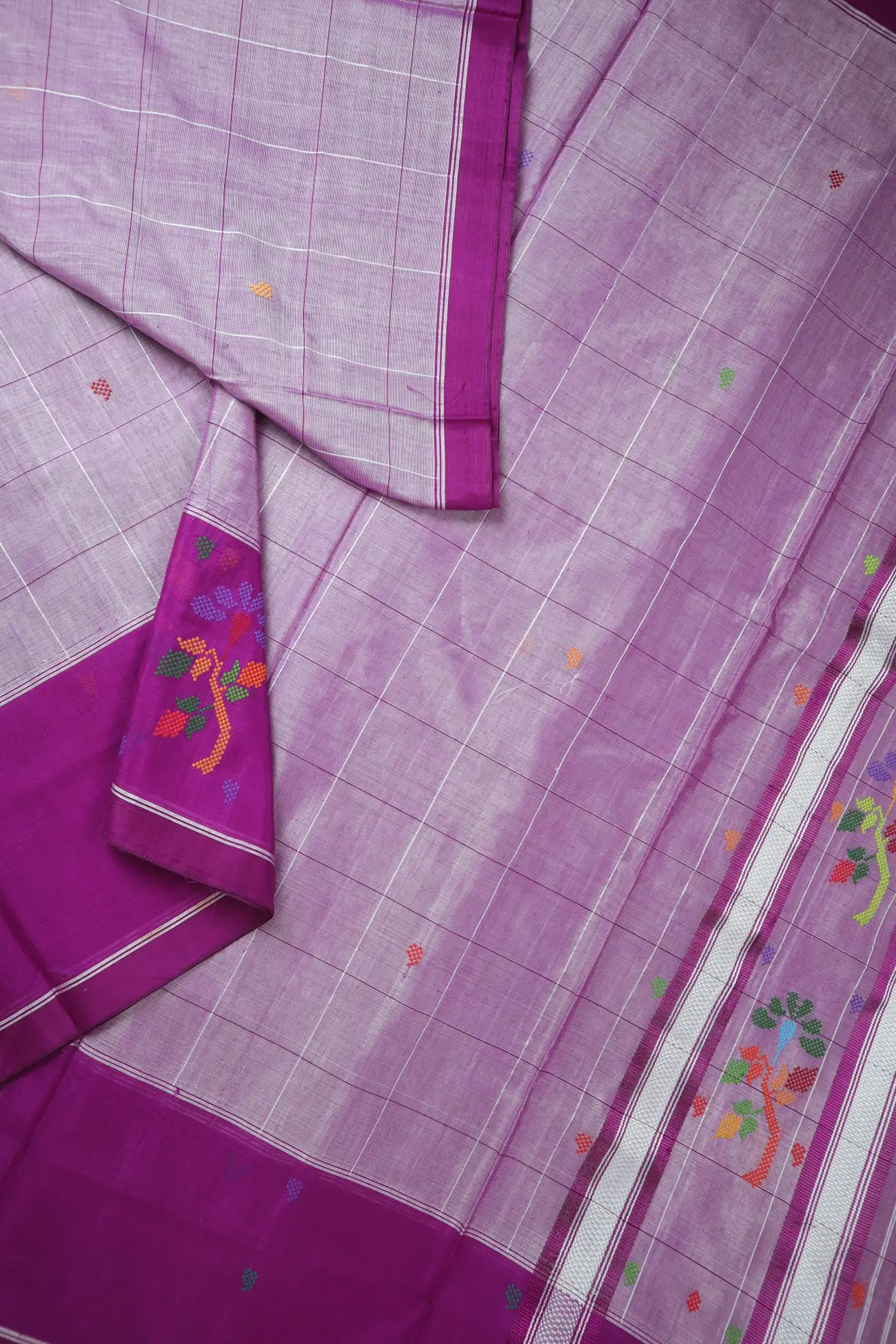 magenta-flower-chedi-butta-saree-cb000526-b