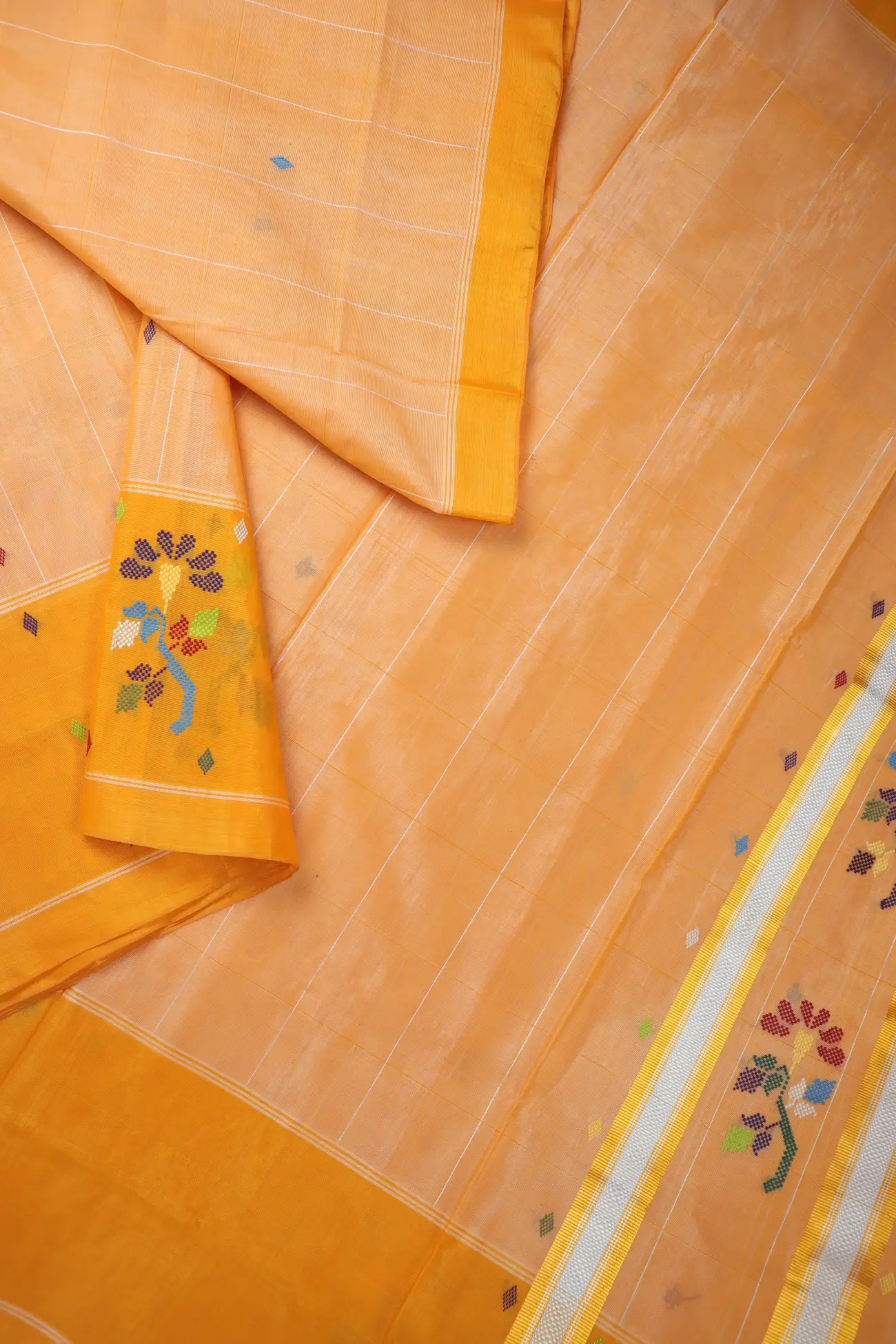 orange-flower-chedi-butta-saree-cb000522-b