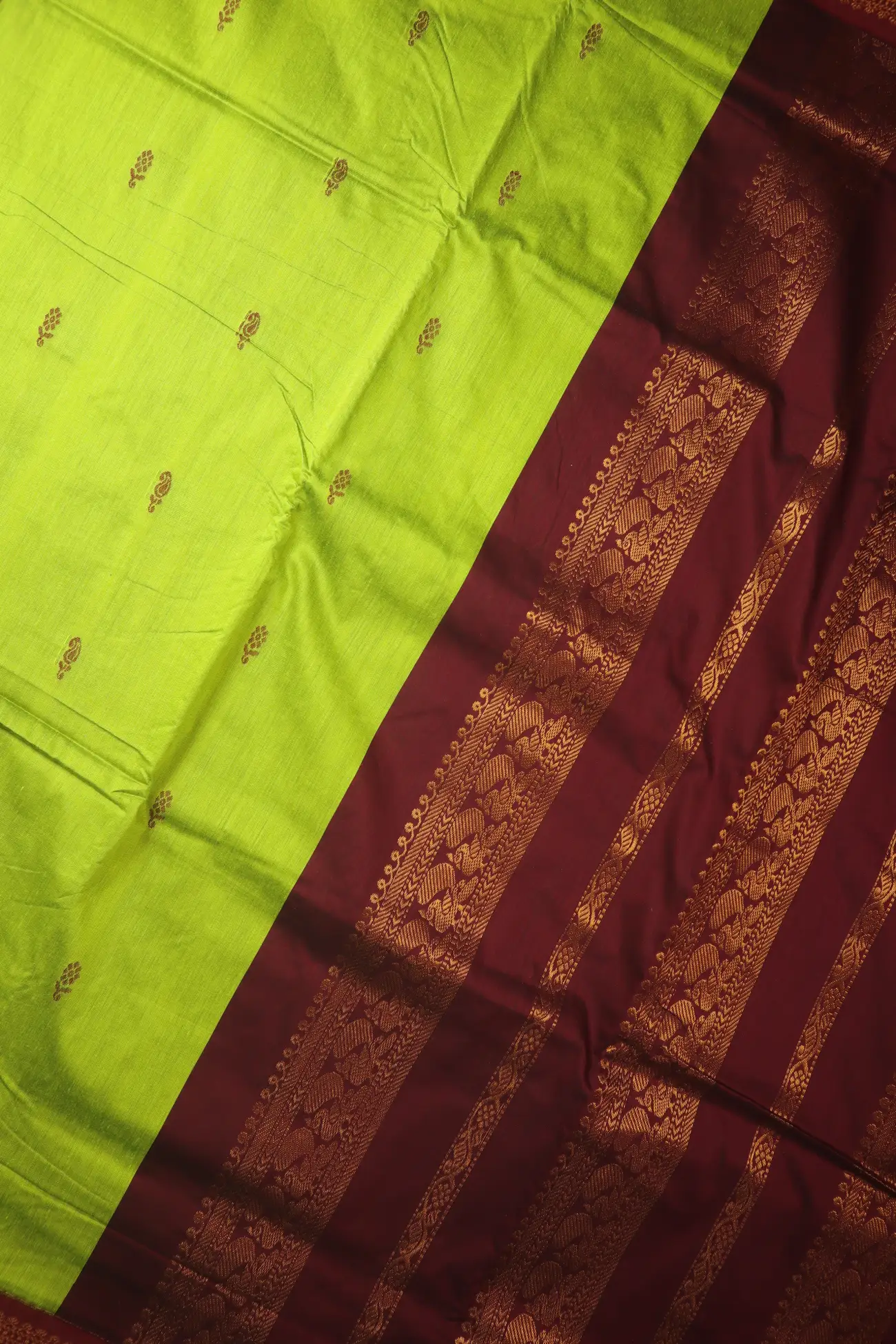lime-green-peacock-flower-kalyani-cotton-kc000292-c