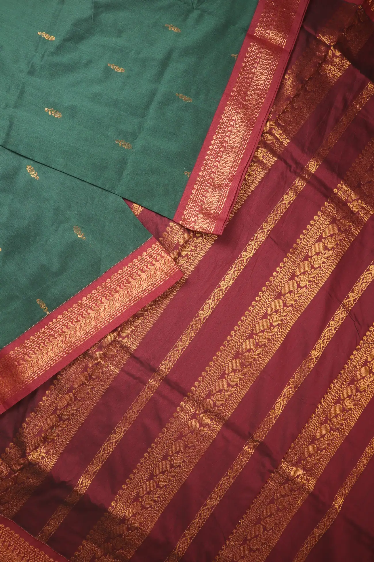 dark-green-peacock-flower-kalyani-cotton-kc000280-b