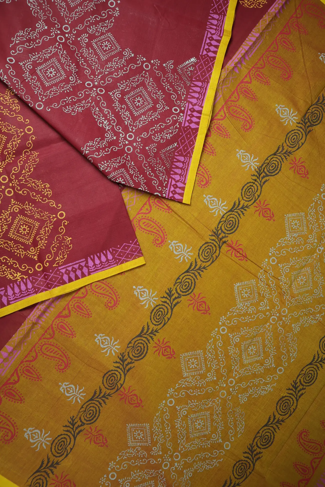 maroon-diamoned-leaf-chettinad-printed-saree-gc002983-b