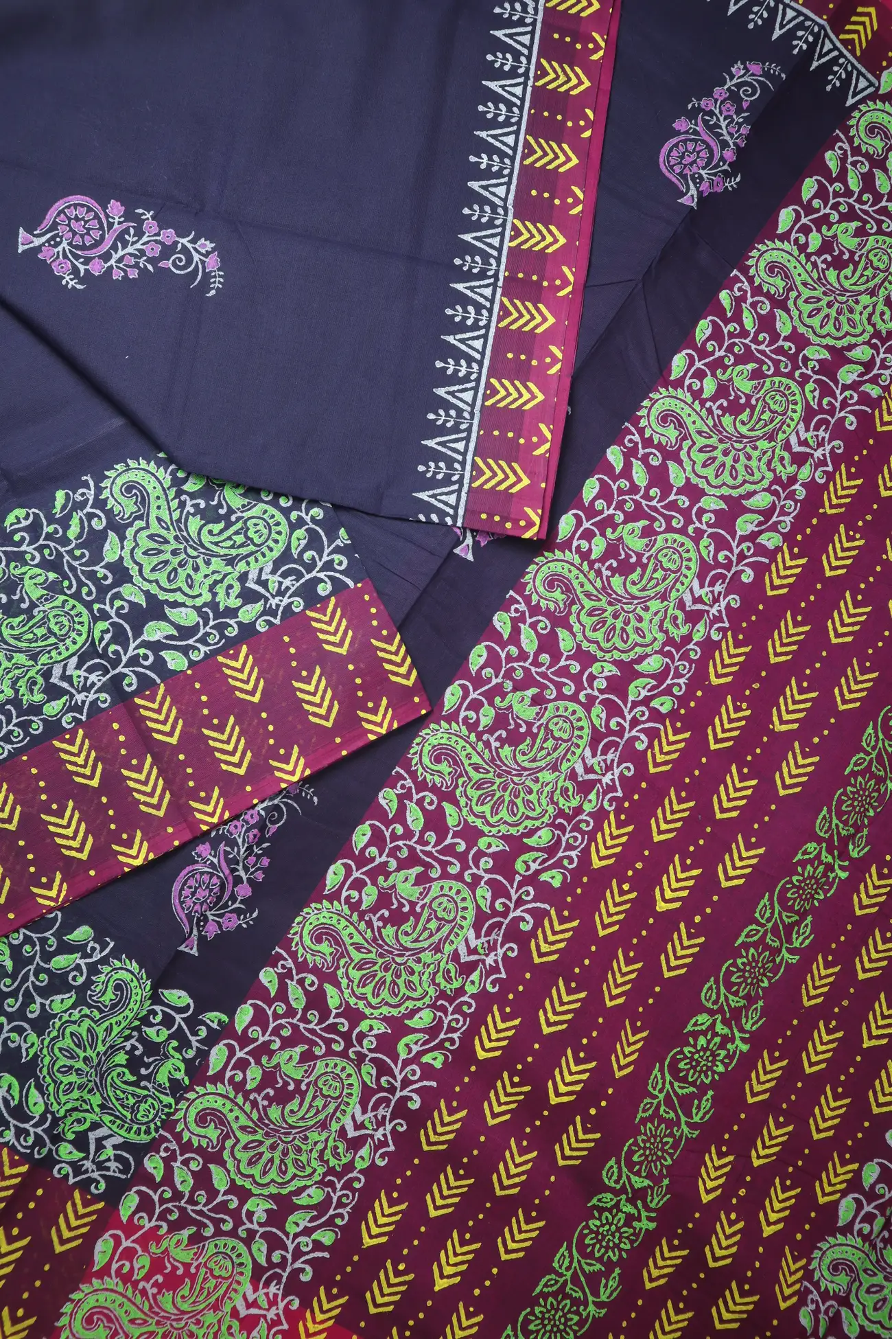 navy-peacock-flower-tree-chettinad-printed-saree-gc002980-b