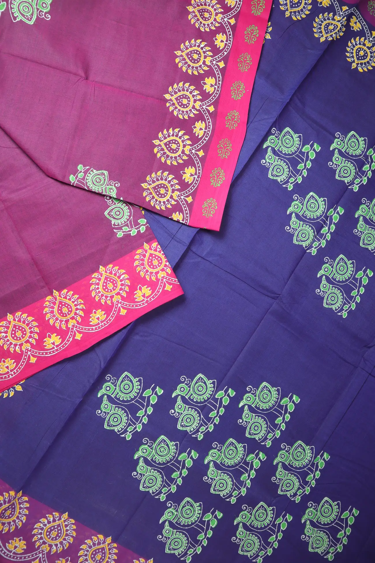 purple-flower-bird-chettinad-printed-saree-gc002981-b