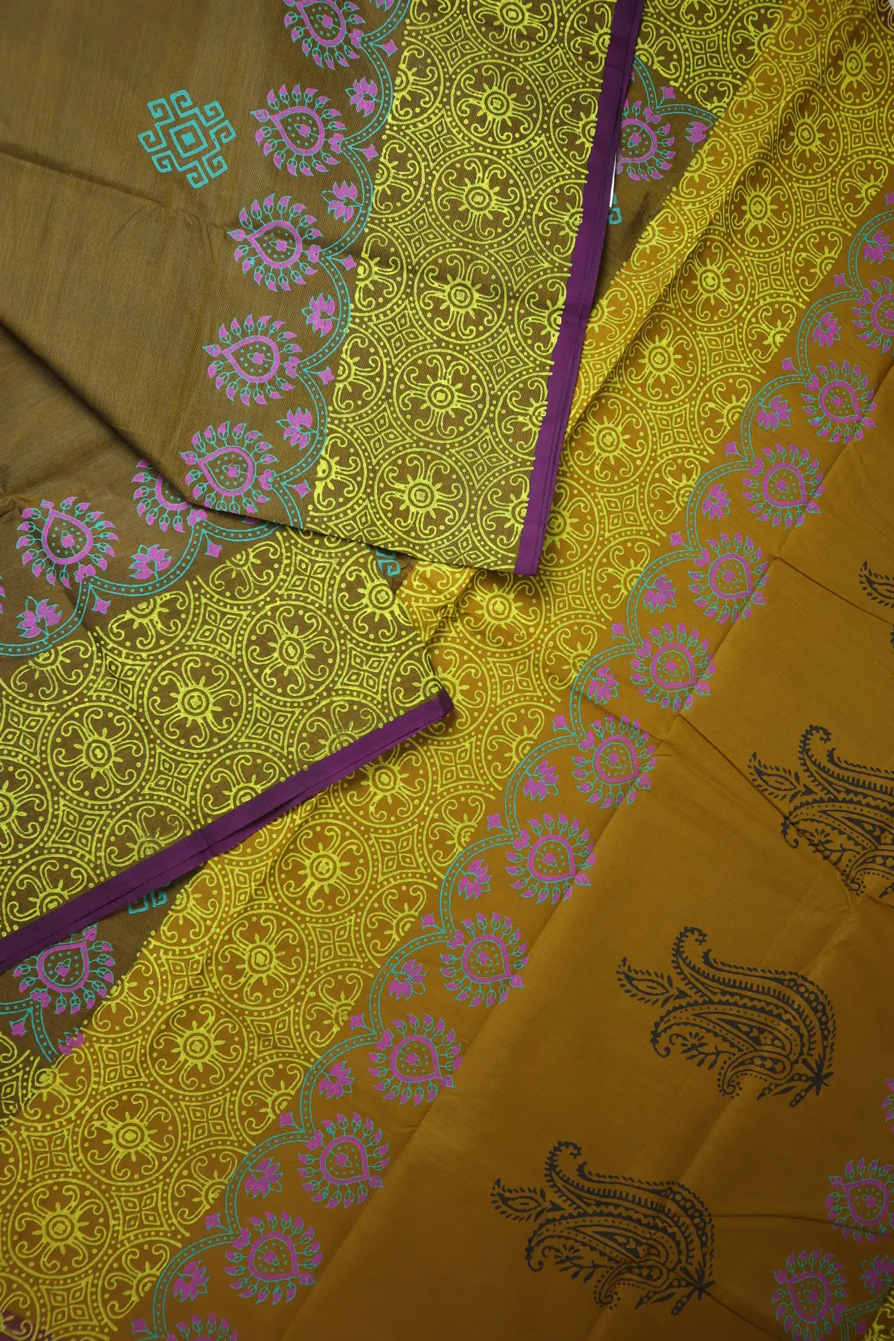 saddle-brown-flower-chettinad-printed-saree-cp000144-b