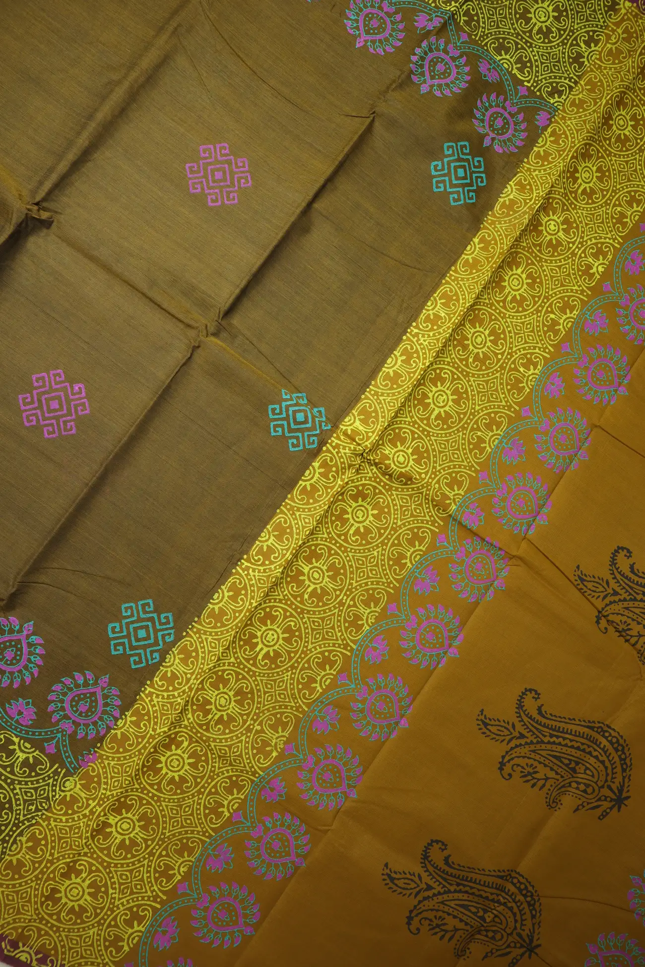 saddle-brown-flower-chettinad-printed-saree-cp000144-c