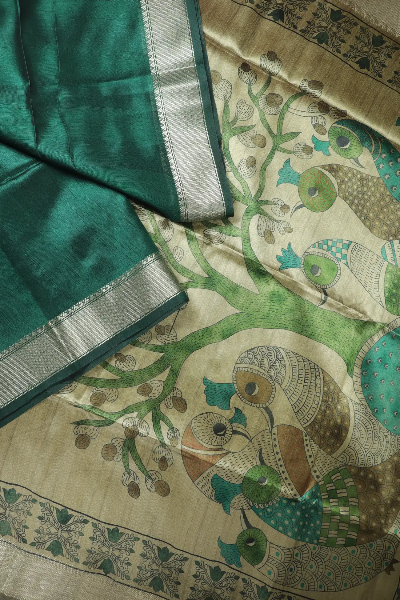 dark-green-flower-peacock-fancy-saree-fs000066-b