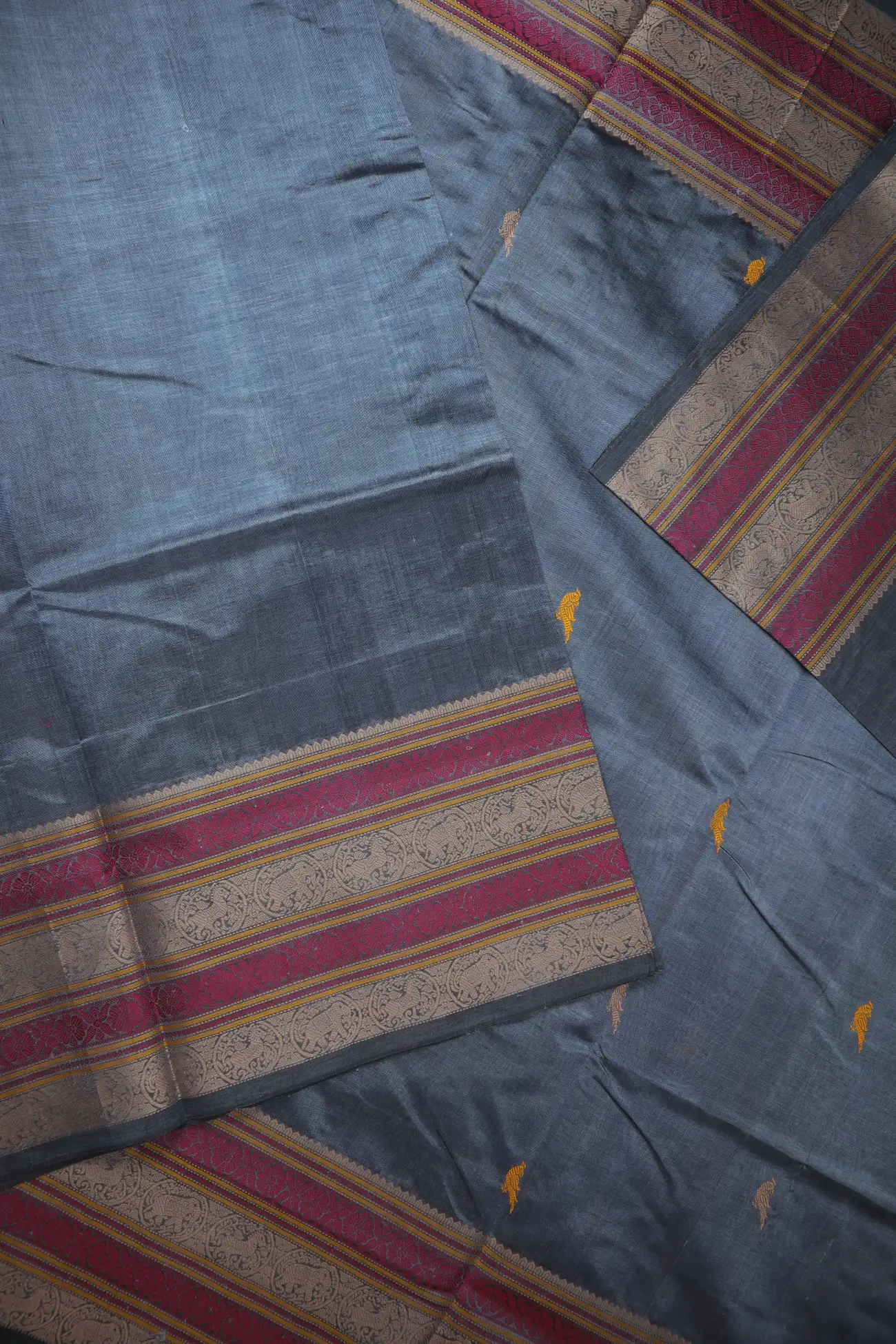 grey-elephant-parrot-kanchi-silk-cotton-saree-sc003163-e