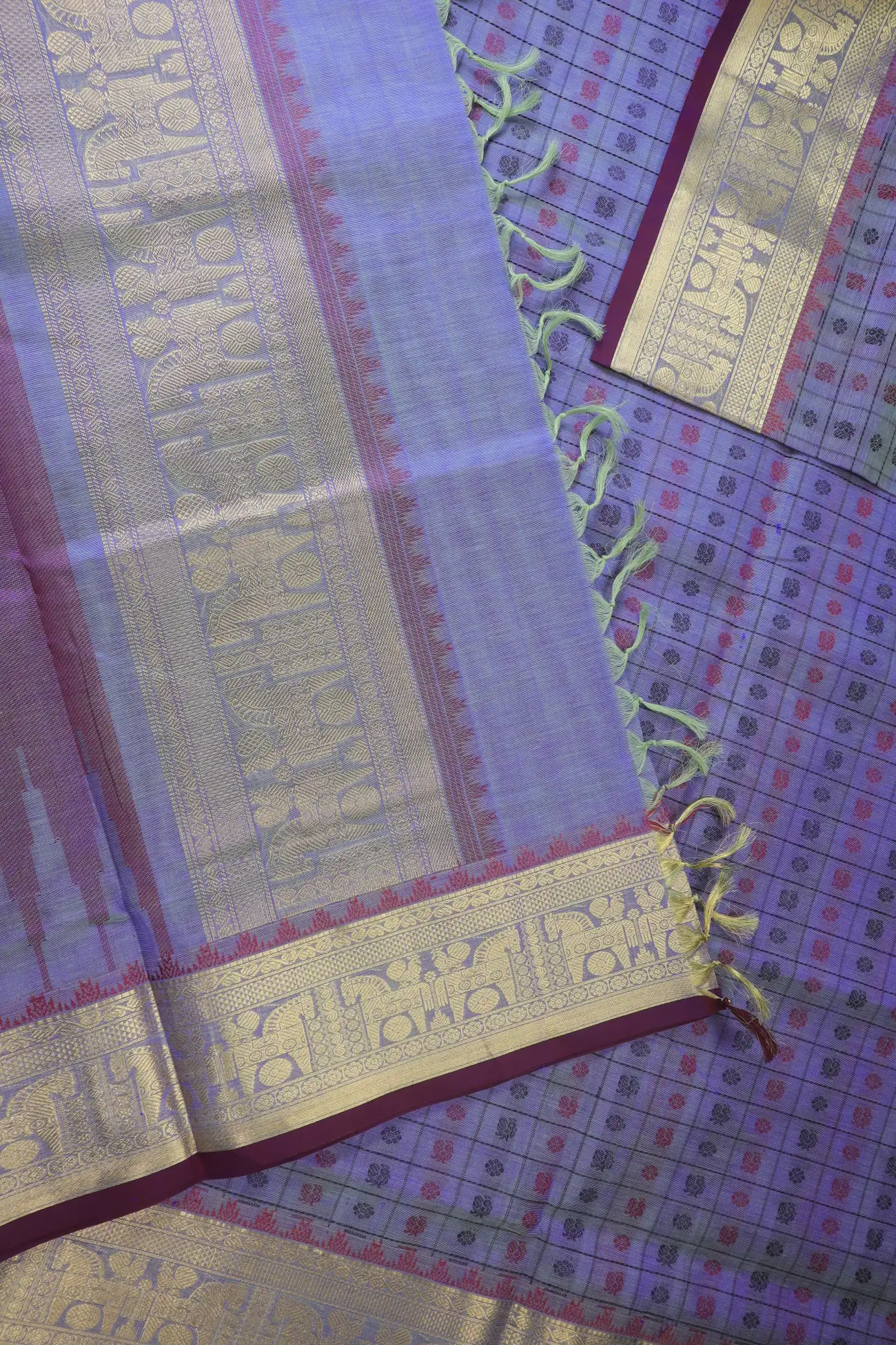 medium-slate-blue-thousand-1000-butta-horse-kanchi-silk-cotton-saree-sc003246-d