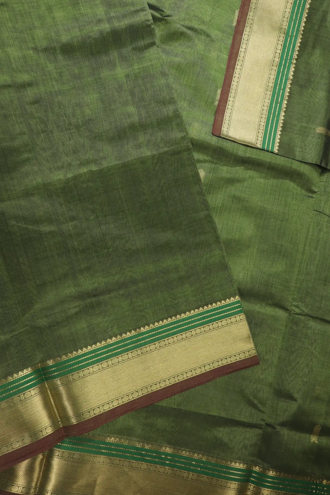 dark-green-bavanji-border-ruthratcham-fish-kanchi-silk-cotton-saree-sc003185-e