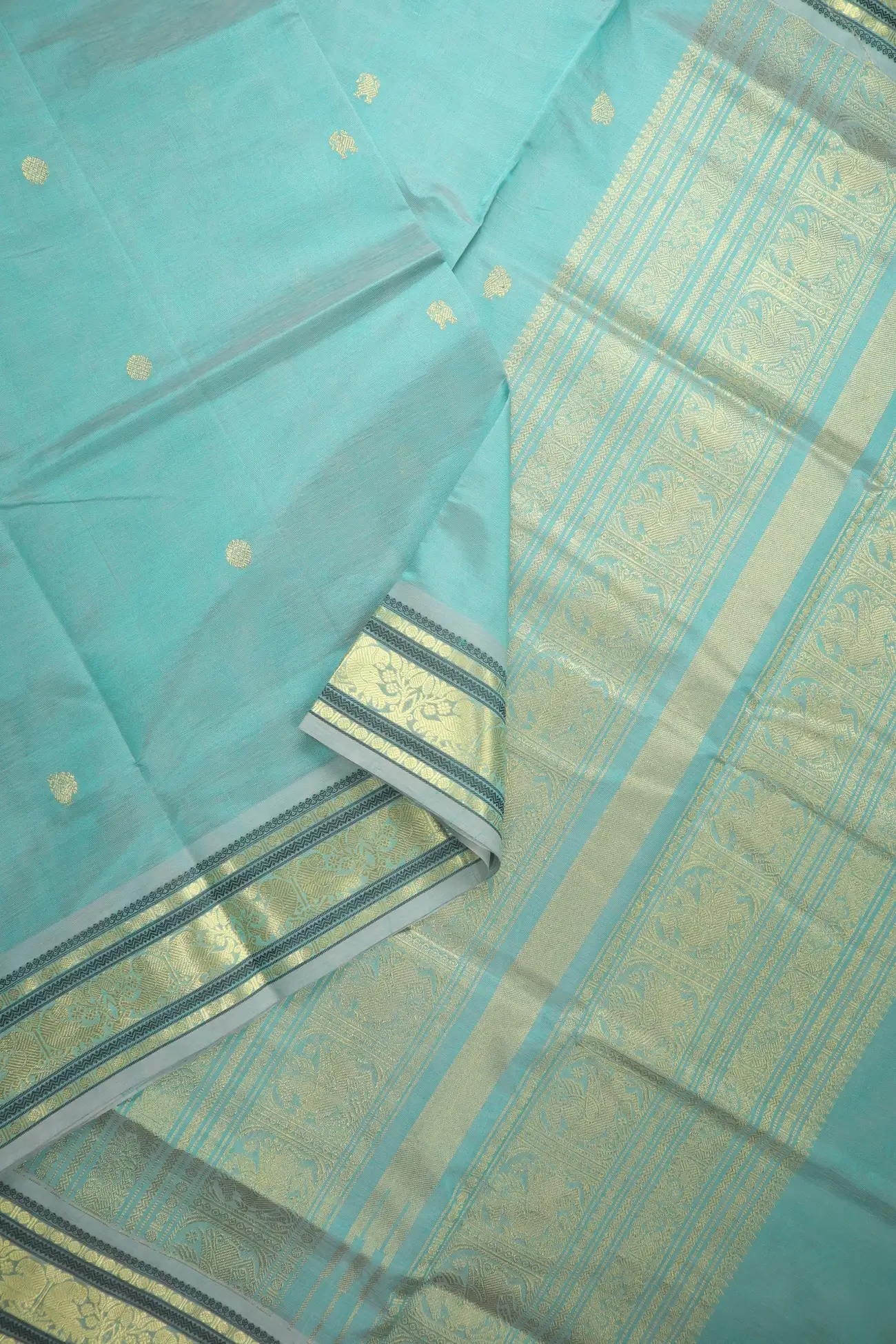 light-sky-blue-parrot-yazhi-kamalam-butta-kanchi-silk-cotton-saree-sc003220-b