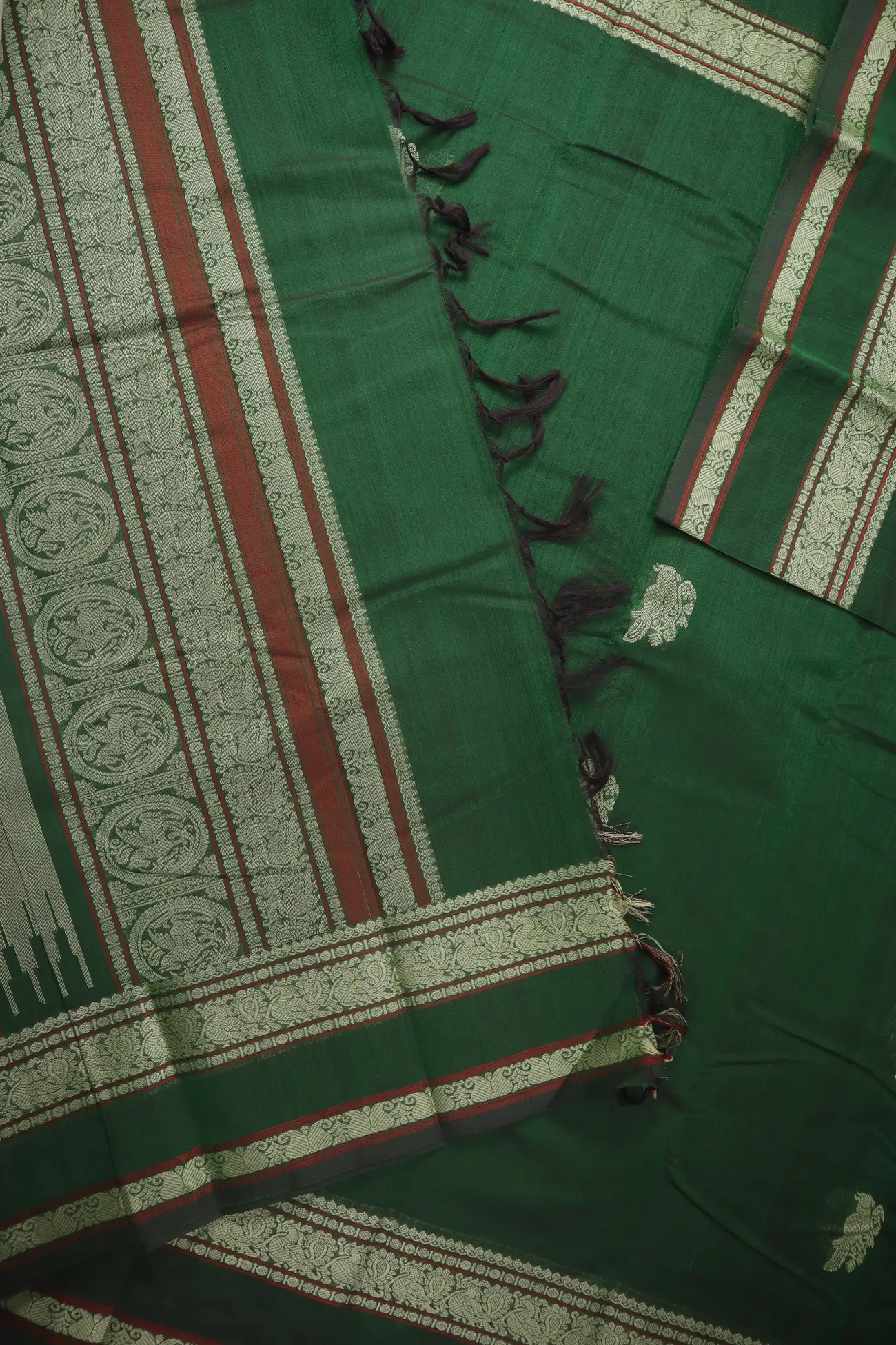 dark-green-peacock-parrot-ruthratcham-kanchi-cotton-saree-ek000020-d