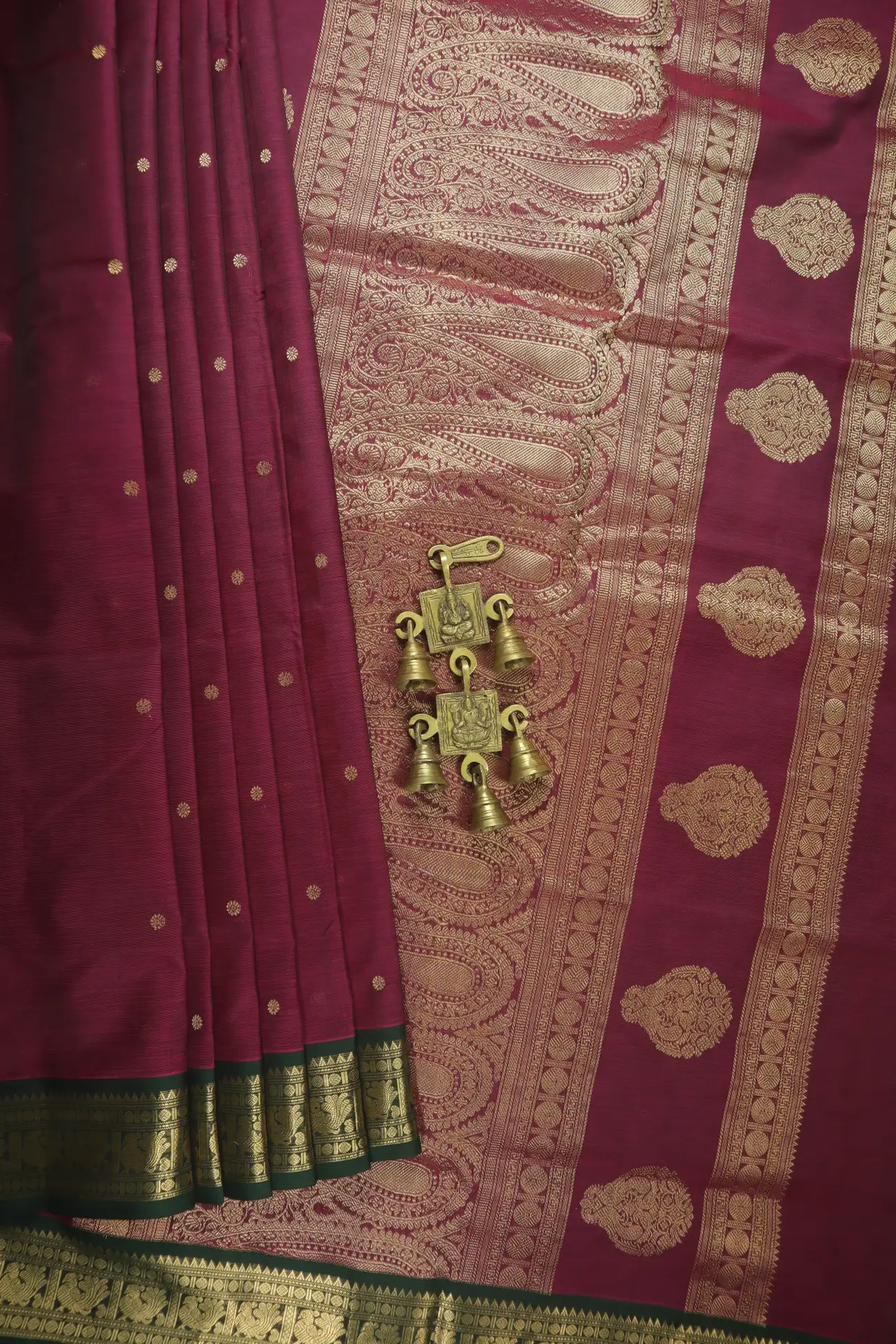dark-magenta-peacock-buttas-ruthratcham-mango-kanchi-silk-cotton-saree-sc003201-a