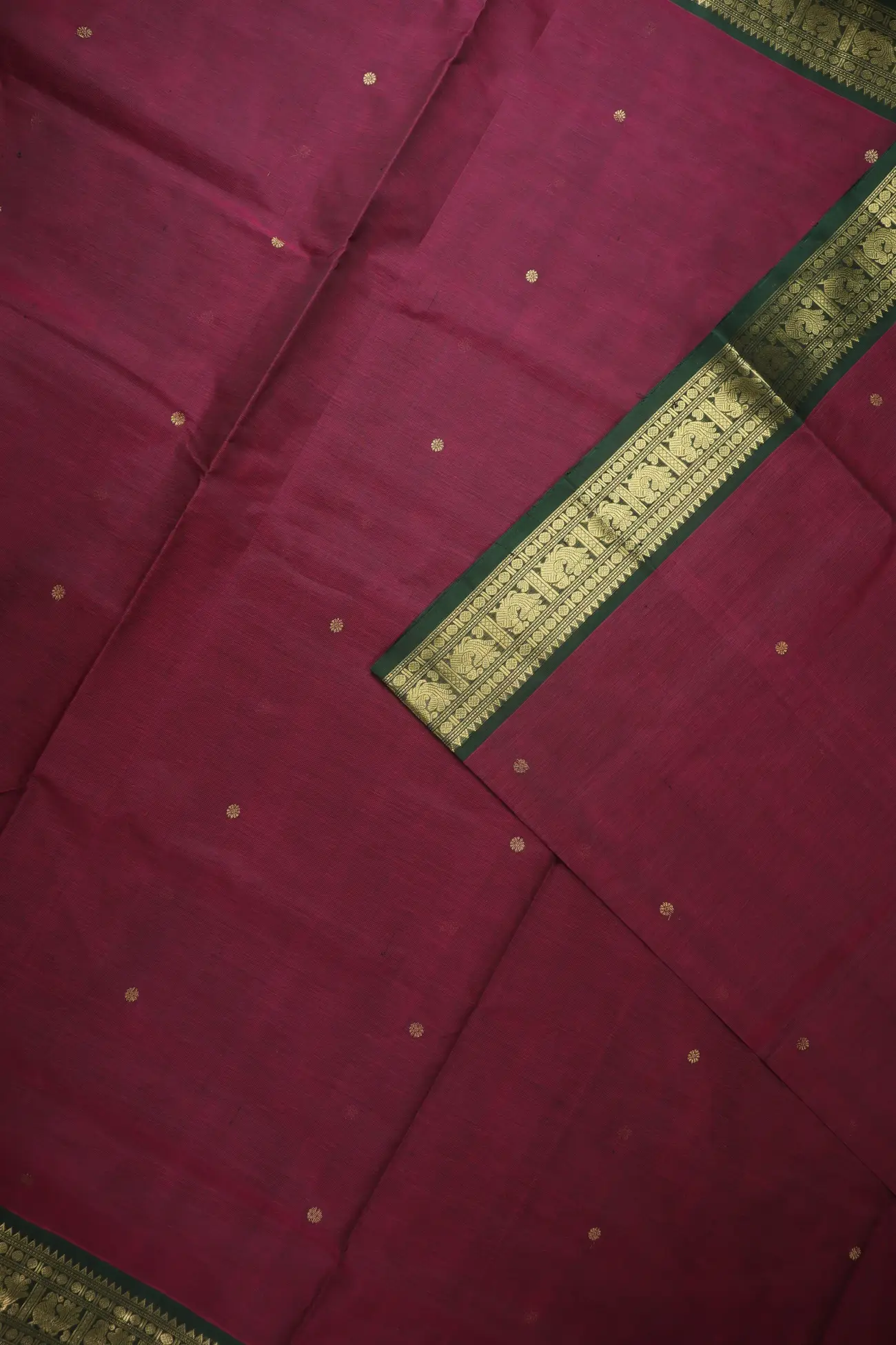 dark-magenta-peacock-buttas-ruthratcham-mango-kanchi-silk-cotton-saree-sc003201-c