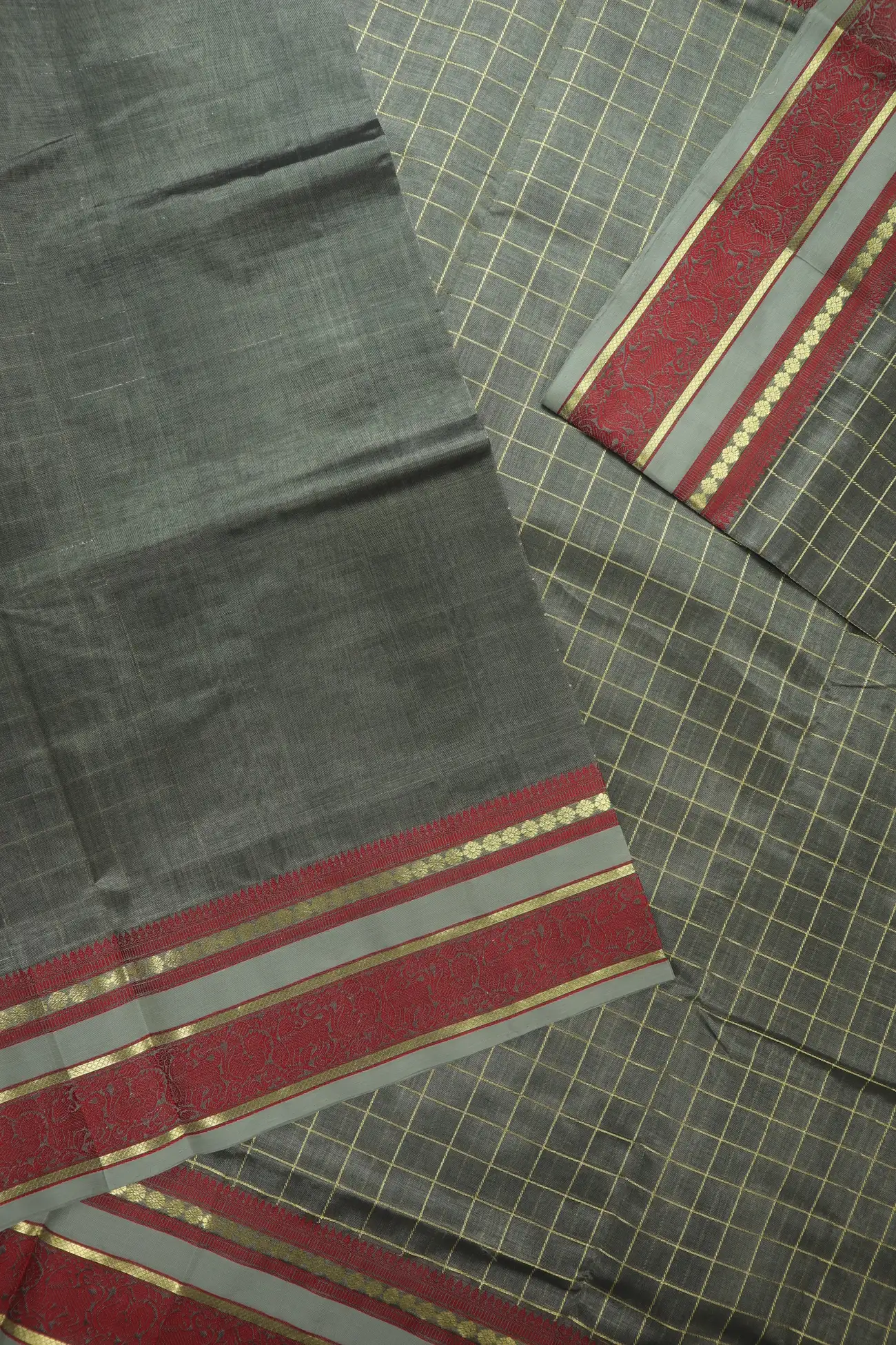 grey-yazhi-peacock-checked-kanchi-silk-cotton-saree-sc003217-e