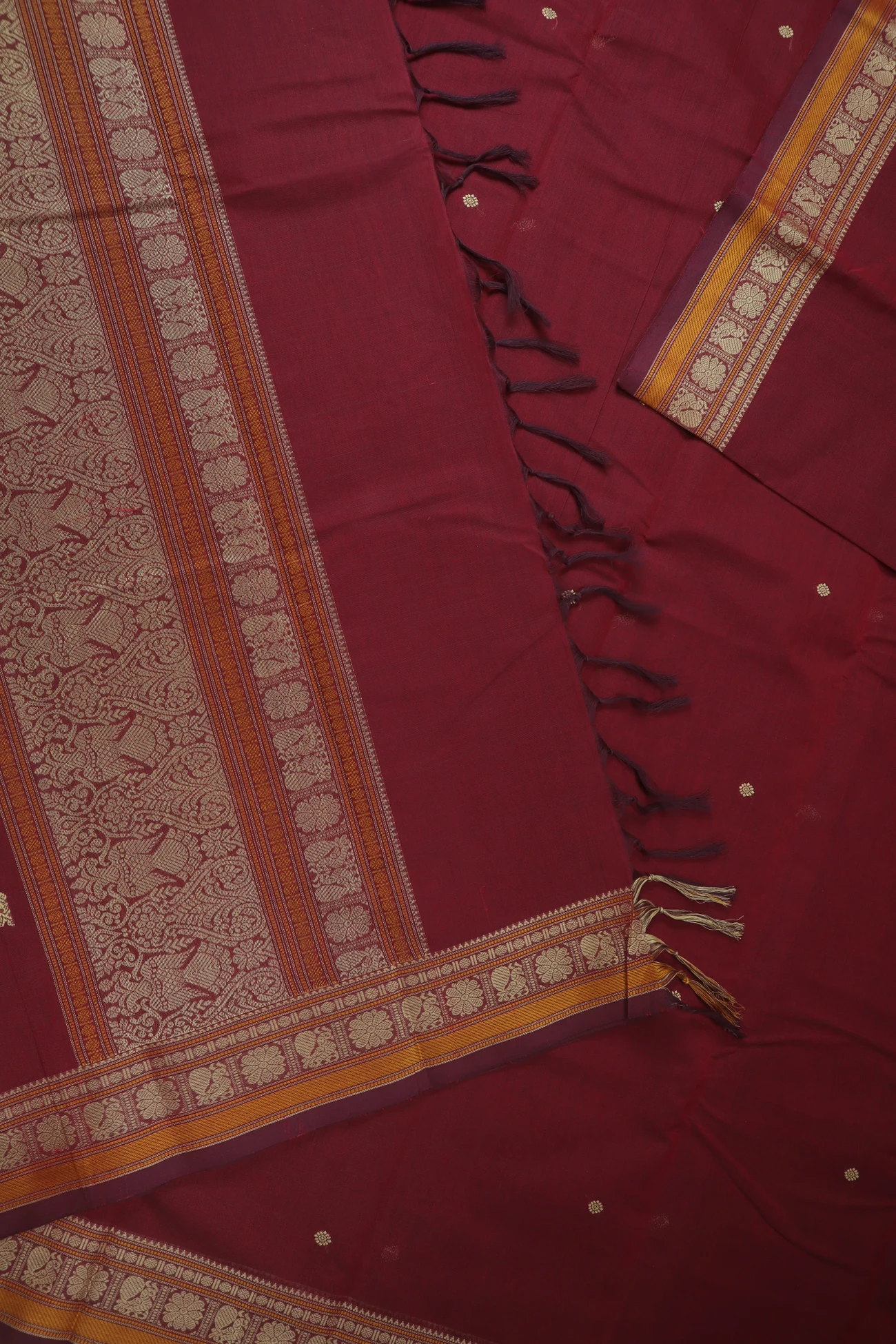 maroon-flower-peacock-ruthratcham-kanchi-cotton-saree-ek000023-d