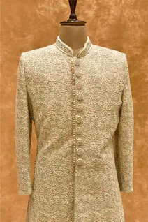 sea-green-pure-georgette-mens-sherwani-with-thread-work-sw005157-b