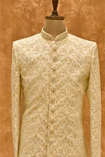 pista-raw-silk-mens-sherwani-with-thread-with-mirror-work-sw005213-b