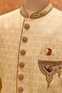 gold-brocade-mens-sherwani-with-plain-gold-sherwani-with-collar-work-sw008213-c