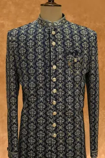 navy-blue-cotton-silk-mens-sherwani-with-embroidery-thread-work-sw009005-b