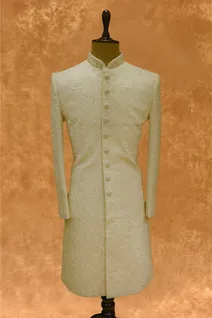 white-raw-silk-mens-sherwani-with-kardana-stone-work-sw009079-a