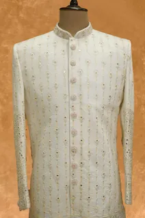 cream-dublim-silk-mens-sherwani-with-mirror-work-sw009178-c