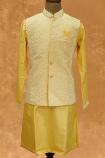 yellow-raw-silk-bandi-set-with-thread-work-sw005629-a