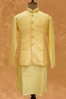 yellow-raw-silk-bandi-set-with-self-print-sw005635-a