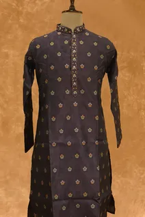 wine-semi-raw-silk-kurta-pajama-with-self-print-sw004926-a