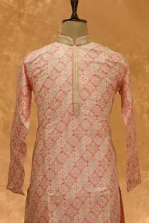 peach-semi-raw-silk-kurta-pajama-with-multi-thread-work-sw005330-b