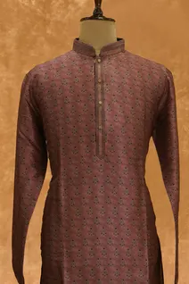 brown-semi-raw-silk-kurta-pajama-with-self-print-sw005347-b