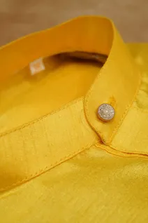 yellow-semi-raw-silk-kurta-pajama-with-plain-sw006499-b