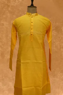 yellow-semi-raw-silk-kurta-pajama-with-self-print-sw007249-a