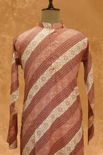 maroon-semi-raw-silk-kurta-pajama-with-self-print-sw007257-b