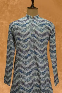 blue-semi-raw-silk-kurta-pajama-with-thread-work-sw007259-b