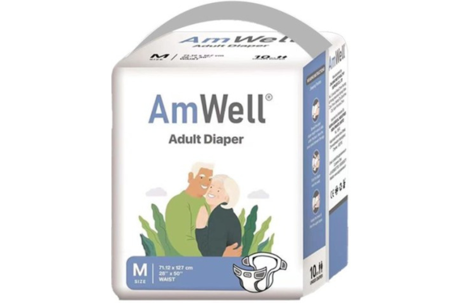 An adult diaper providing comfort and protection, symbolizing enhanced quality of life and dignity for individuals with incontinence.