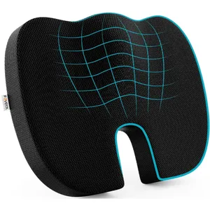 fovera-memory-foam-coccyx-seat-cushion---medium-mesh-black-00220-a