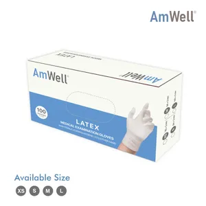 AmWell -Powder Free  LATEX GLOVES AM 205, Food Grade1