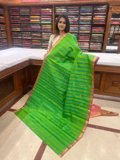 pure-kanchi-silk-saree-in-leaf-green-with-parrot-green-and-stripes-sw00000302-a