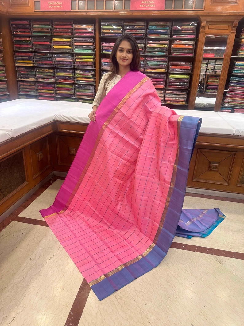 kanchi-silk-saree-in-peach-with-ganga-jamuna-border-in-grey-and-pink-with-box-pattern-sw00000306-a