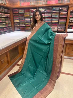 elegant-bottle-green-semi-tussar-saree-with-brown-accents-sw00000317-a