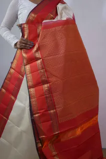 pure-kanchi-silk-saree-in-half-white-with-orange-rettai-pettu-border-sw00000325-c