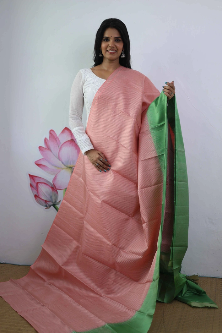 lightweight-silk-saree-with-orange-white-stripes-and-green-border-sw00000336-a