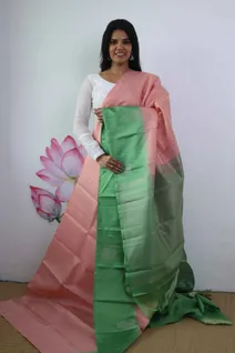 lightweight-silk-saree-with-orange-white-stripes-and-green-border-sw00000336-b