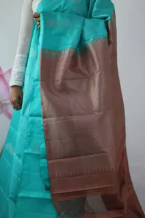 lightweight-silk-saree-in-turquoise-green-with-chocolate-brown-pallu-sw00000339-c