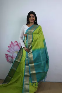 elegant-lightweight-silk-saree-in-parrot-green-with-blue-border-sw00000360-b