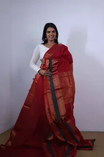 chilli-red-cotton-saree-with-green-and-rettai-pettu-border-sw00000396-b