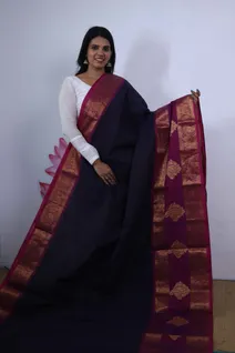 wine-cotton-saree-with-navy-blue-and-purple-broad-border-sw00000399-a