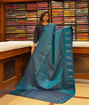 teal-blue-lightweight-silk-saree-with-self-border-sw00000419-a