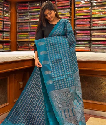 teal-blue-lightweight-silk-saree-with-self-border-sw00000419-b